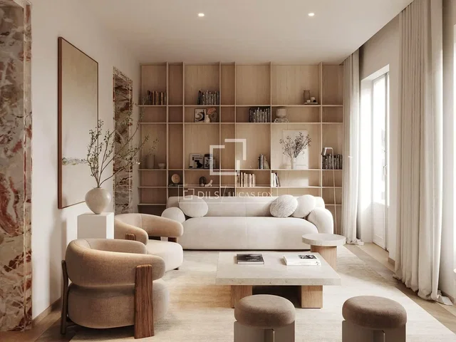 Cucina; elettrodomestici, pavimento in legno, luce naturale, stile moderno