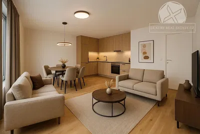 Кухня; кухненски уреди, дървен под, естествена светлина, модерен стил