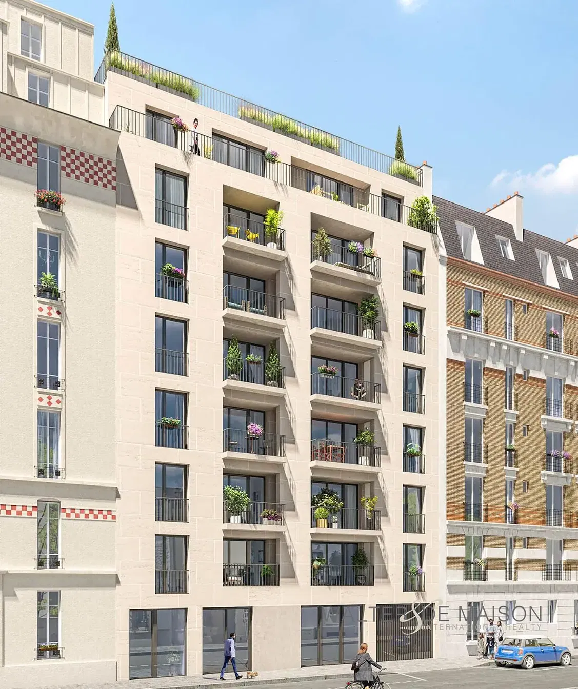 Cuisine; électroménager, parquet, lumière naturelle, style moderne