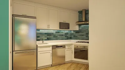 Mutfak; mutfak aletleri, ahşap zemin, doğal ışık, modern stil