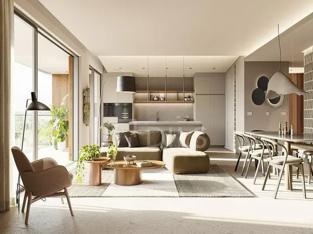 Küche; küchengeräte, holzboden, tageslicht, moderner stil