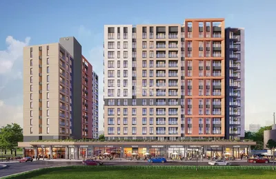 Keuken; keukenapparatuur, houten vloer, natuurlijk licht, moderne stijl