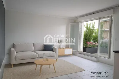 Cuisine; électroménager, parquet, lumière naturelle, style moderne