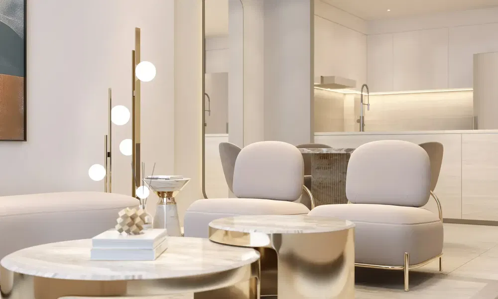 Cuisine; électroménager, parquet, lumière naturelle, style moderne