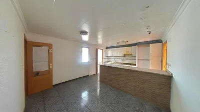 Kitchen; kitchen appliances, tile floor, natural light, modern style