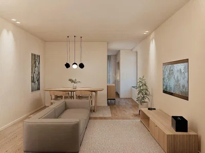 Cuisine; électroménager, parquet, lumière naturelle, style moderne