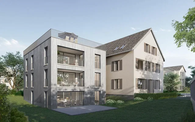 Küche; küchengeräte, holzboden, tageslicht, moderner stil