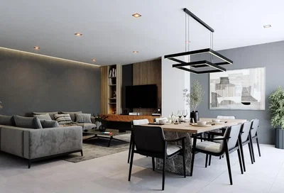 Wohnzimmer; holzboden, tageslicht, moderner stil