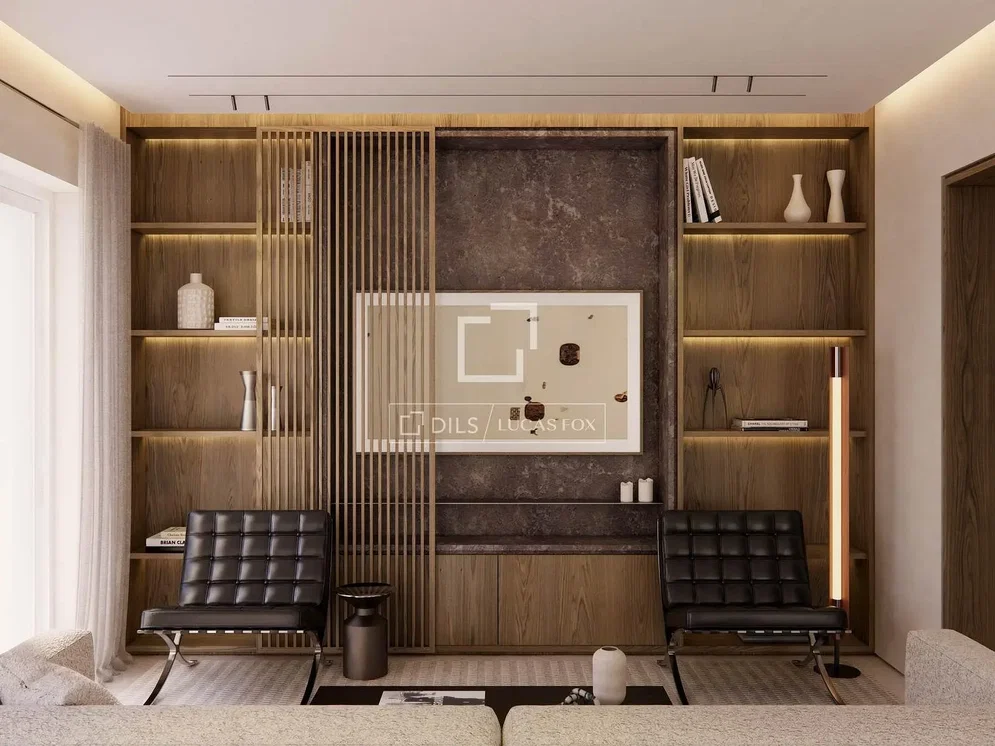 Kuchyně; kuchyňské spotřebiče, dřevěná podlaha, přirozené světlo, moderní styl