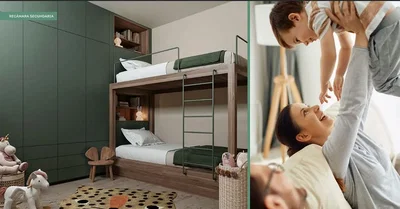 Cuisine; électroménager, parquet, lumière naturelle, style moderne
