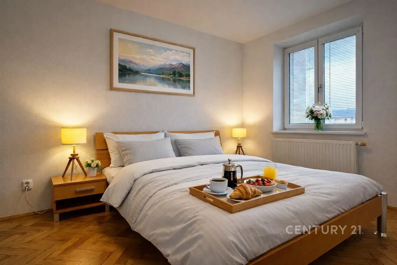 Küche; küchengeräte, holzboden, tageslicht, moderner stil