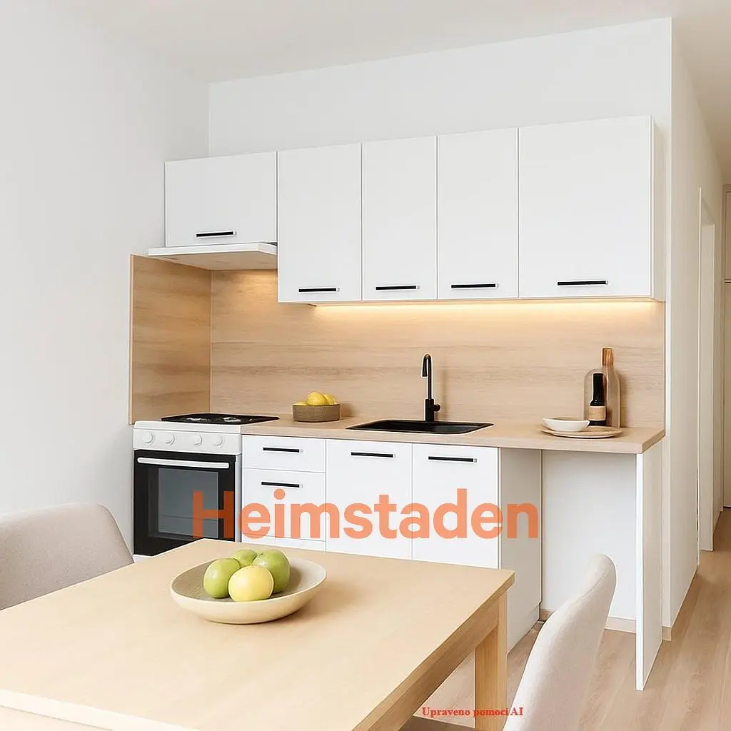 Küche; küchengeräte, holzboden, tageslicht, moderner stil