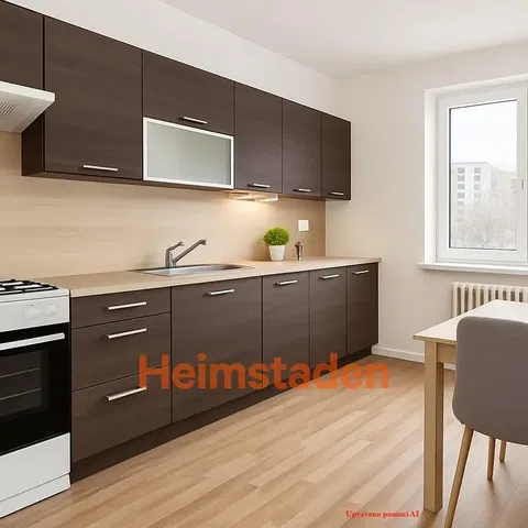 Кухня; кухненски уреди, дървен под, естествена светлина, модерен стил