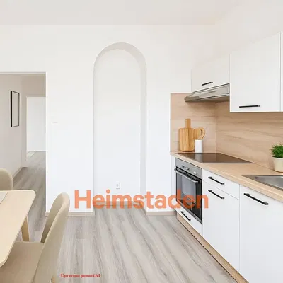 Mutfak; mutfak aletleri, ahşap zemin, doğal ışık, modern stil