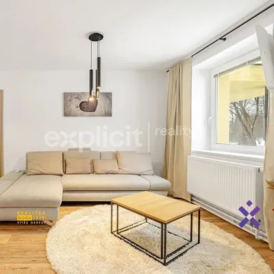 Kuchyně; kuchyňské spotřebiče, dřevěná podlaha, přirozené světlo, moderní styl