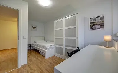 Kuchyně; kuchyňské spotřebiče, dlažba, přirozené světlo, moderní styl