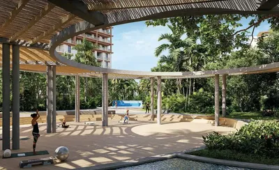 Mutfak; mutfak aletleri, fayans zemin, doğal ışık, modern stil