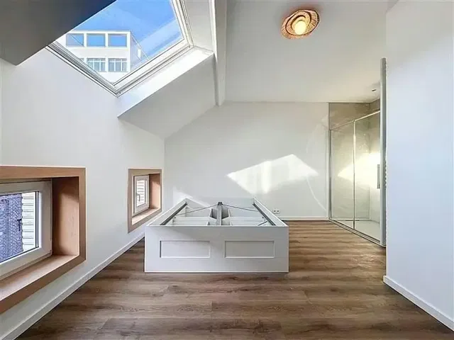 Cuisine; électroménager, parquet, lumière naturelle, style moderne