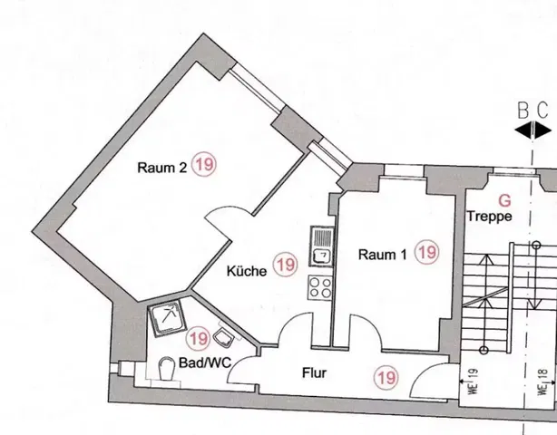 Kuchnia; sprzęt kuchenny, podłoga drewniana, światło dzienne, styl nowoczesny