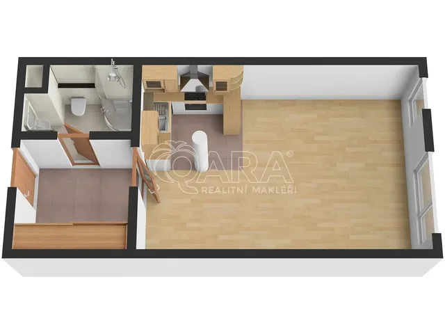 Хол; дървен под, естествена светлина, модерен стил, високи тавани