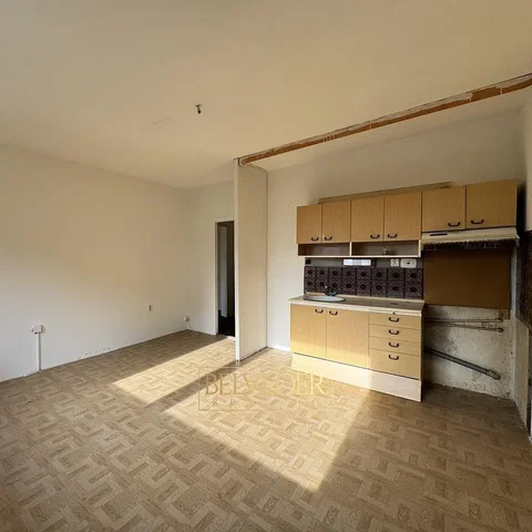Kitchen; kitchen appliances, wood floor, natural light, modern style