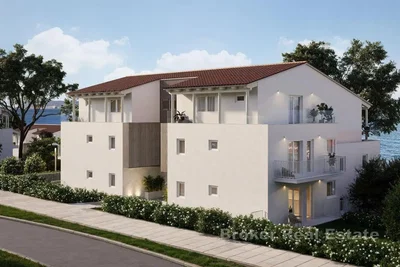 Küche; küchengeräte, holzboden, tageslicht, moderner stil