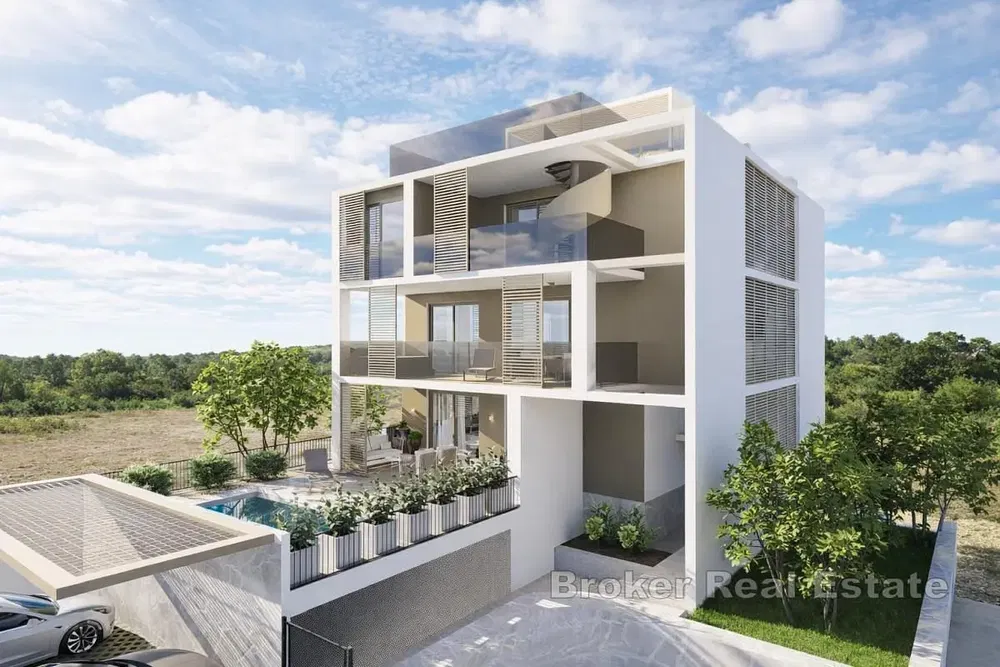 Salon; parquet, lumière naturelle, style moderne