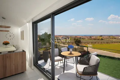 Cucina; elettrodomestici, pavimento in legno, luce naturale, stile moderno