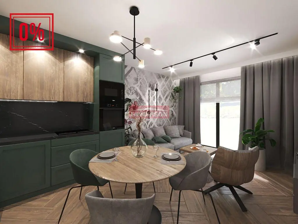 Cozinha; eletrodomésticos, chão de madeira, luz natural, estilo moderno