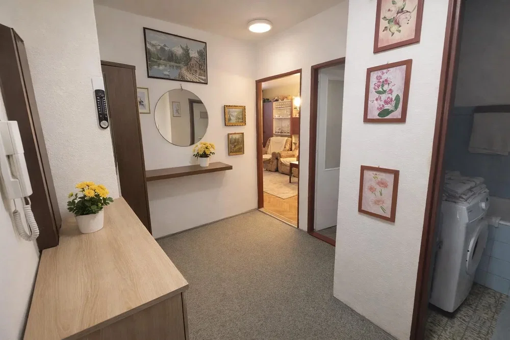 Kuhinja; kuhinjski aparati, drveni pod, prirodno svjetlo, moderni stil