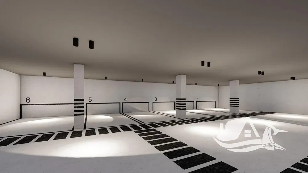 Κουζίνα; συσκευές κουζίνας, ξύλινο πάτωμα, φυσικό φως, μοντέρνο στυλ