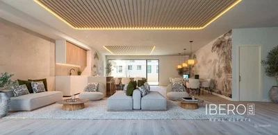 Mutfak; mutfak aletleri, ahşap zemin, doğal ışık, modern stil