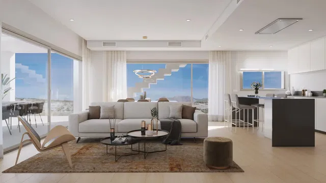 مطبخ; أجهزة المطبخ, أرضية خشبية, ضوء طبيعي, أسلوب عصري