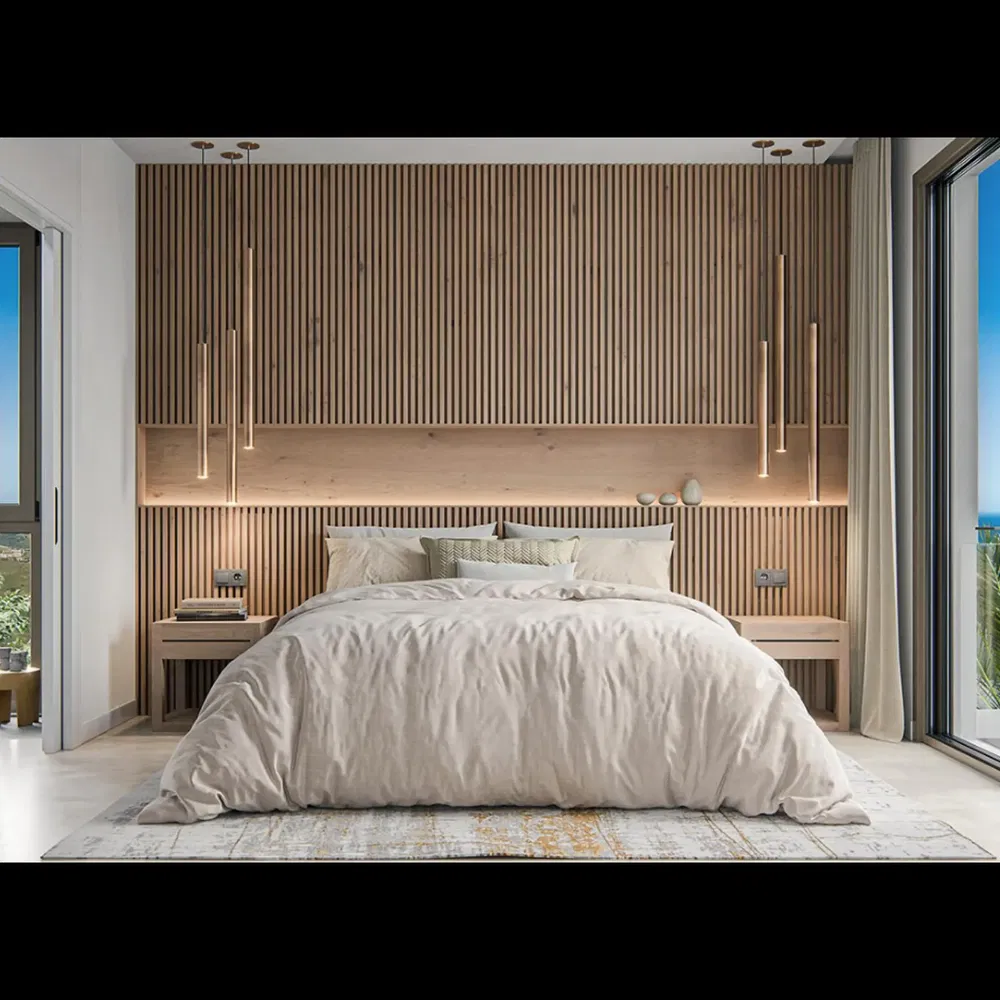 Dormitorio; luz natural, estilo moderno