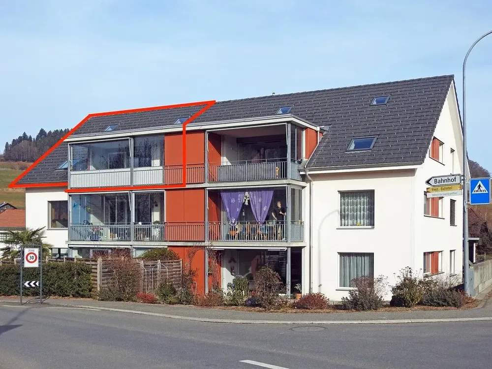Haus und umgebung; blick