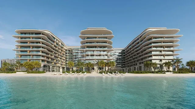 House and surroundings; view