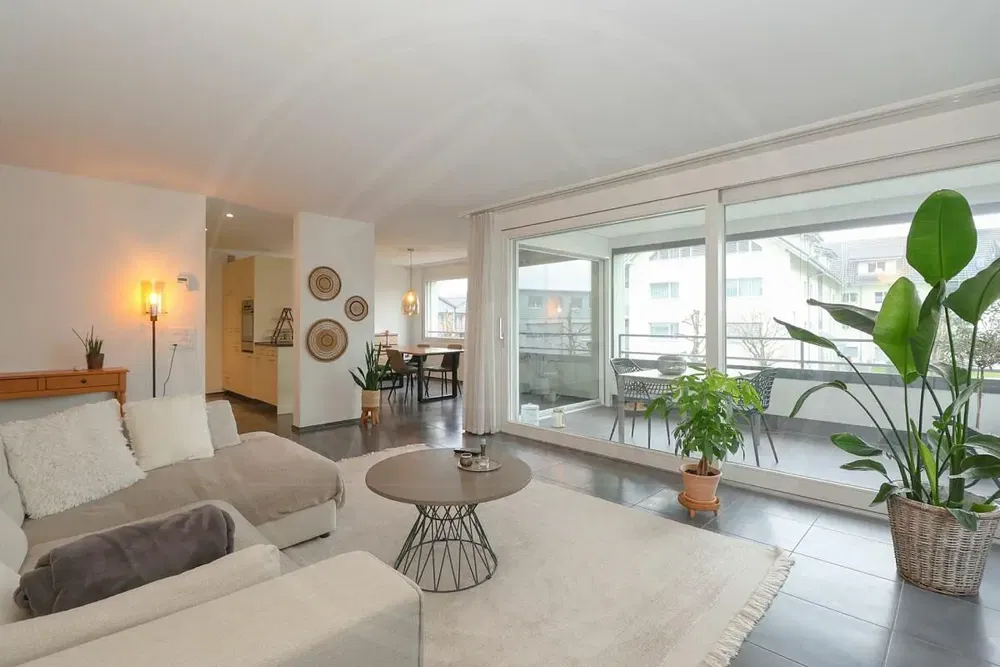 Living room; natural light, view