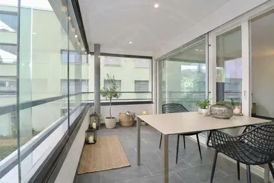 Terrasse; tageslicht, fliesenboden