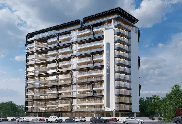 Casa e arredores; vista