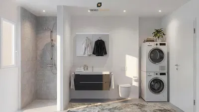 Bathroom; tile floor, natural light, renovated