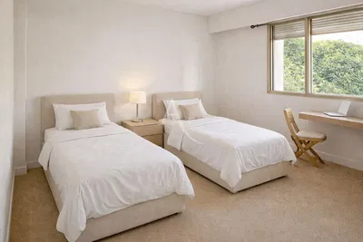 Schlafzimmer; tageslicht, moderner stil