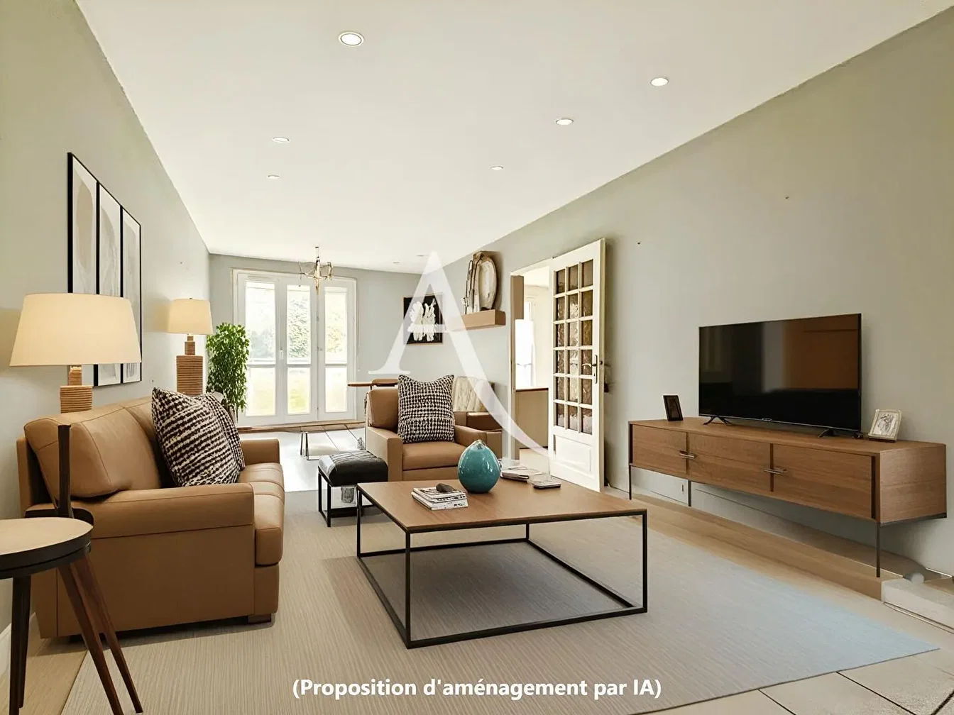 Wohnzimmer; tageslicht, moderner stil