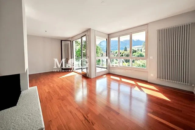 Living room; view, wood floor, natural light