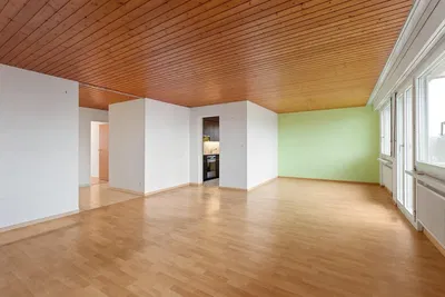 Living room; wood floor, natural light