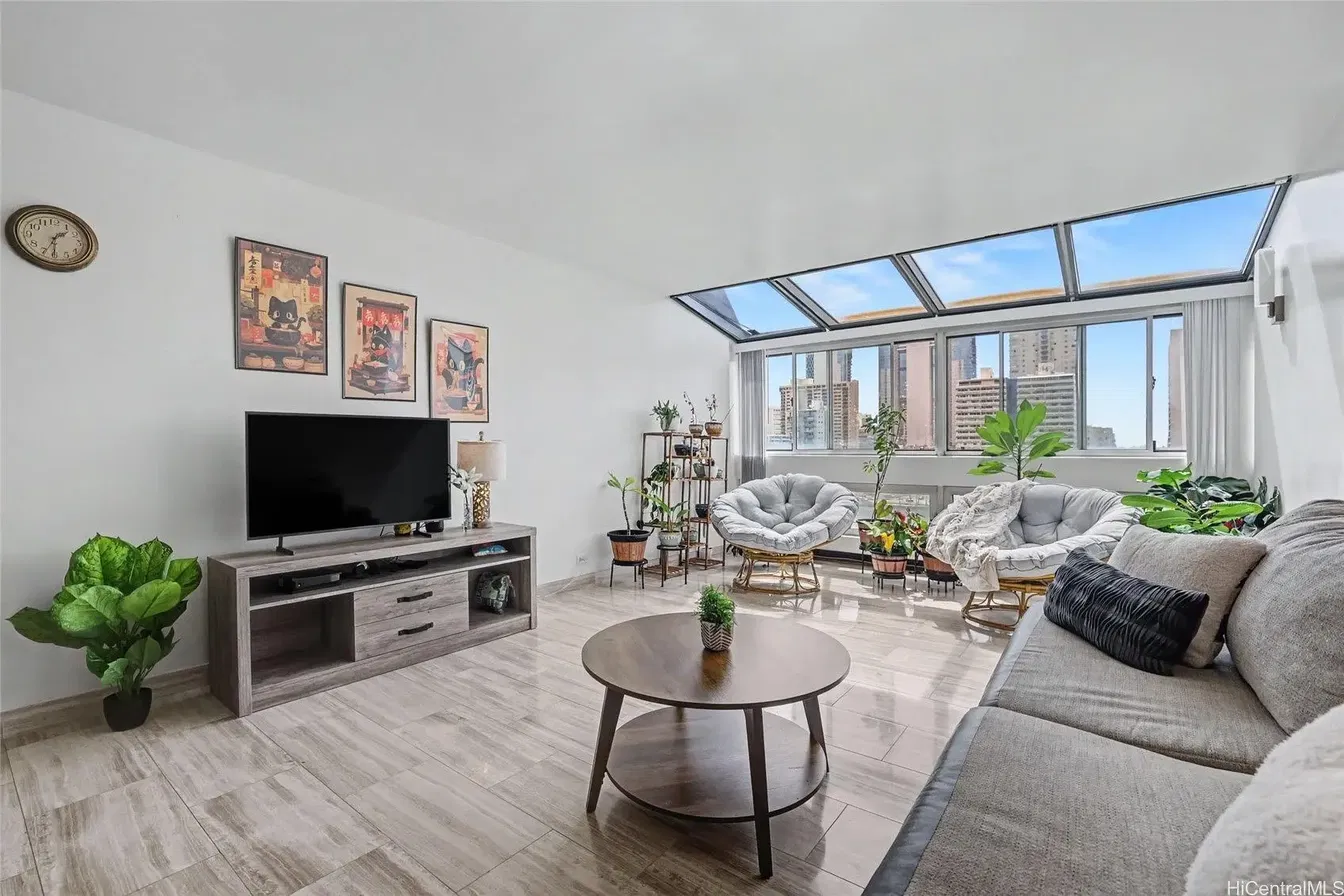Living room; view, natural light