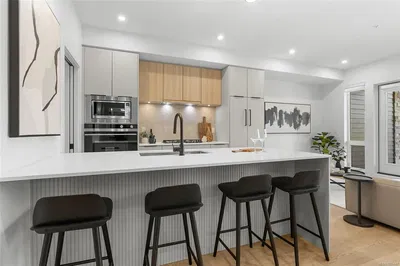 Kitchen; kitchen appliances, modern style, natural light