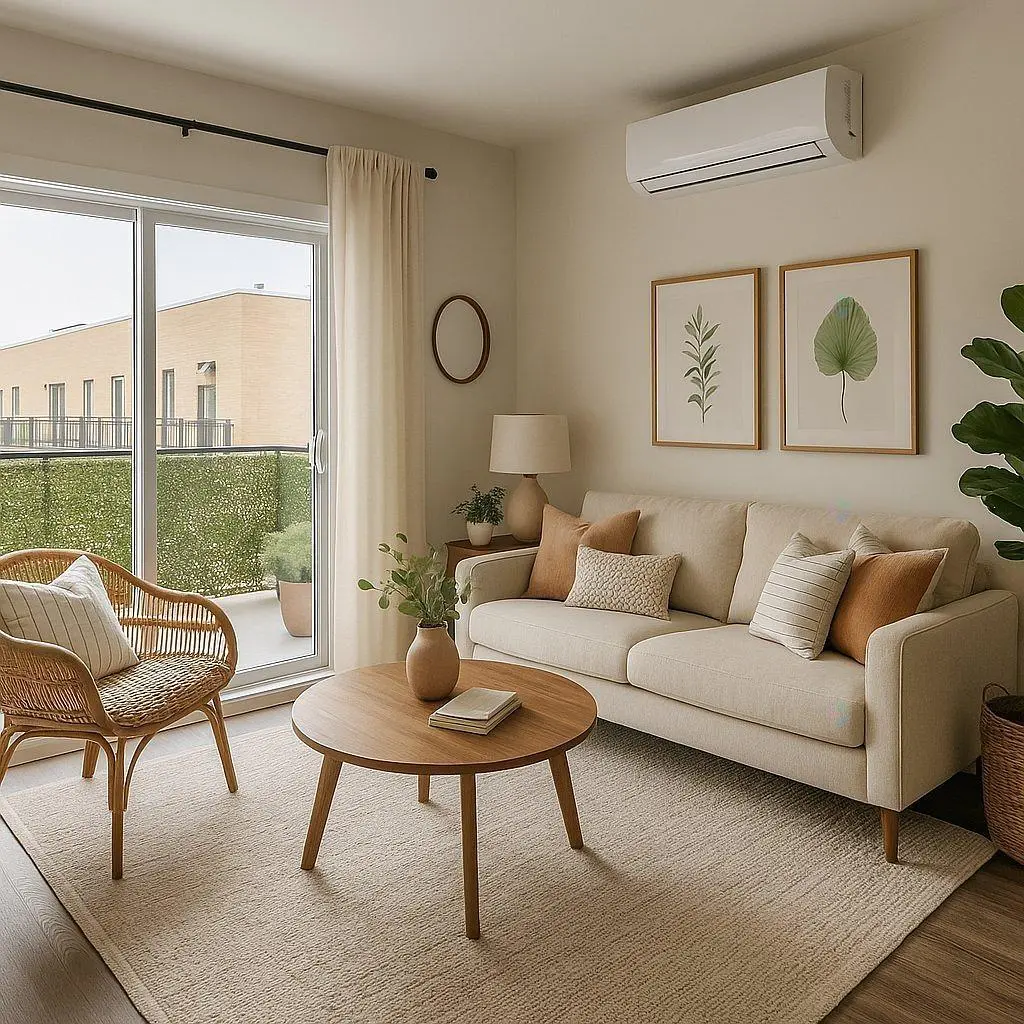 غرفة معيشة; إطلالة, ضوء طبيعي, أسلوب عصري