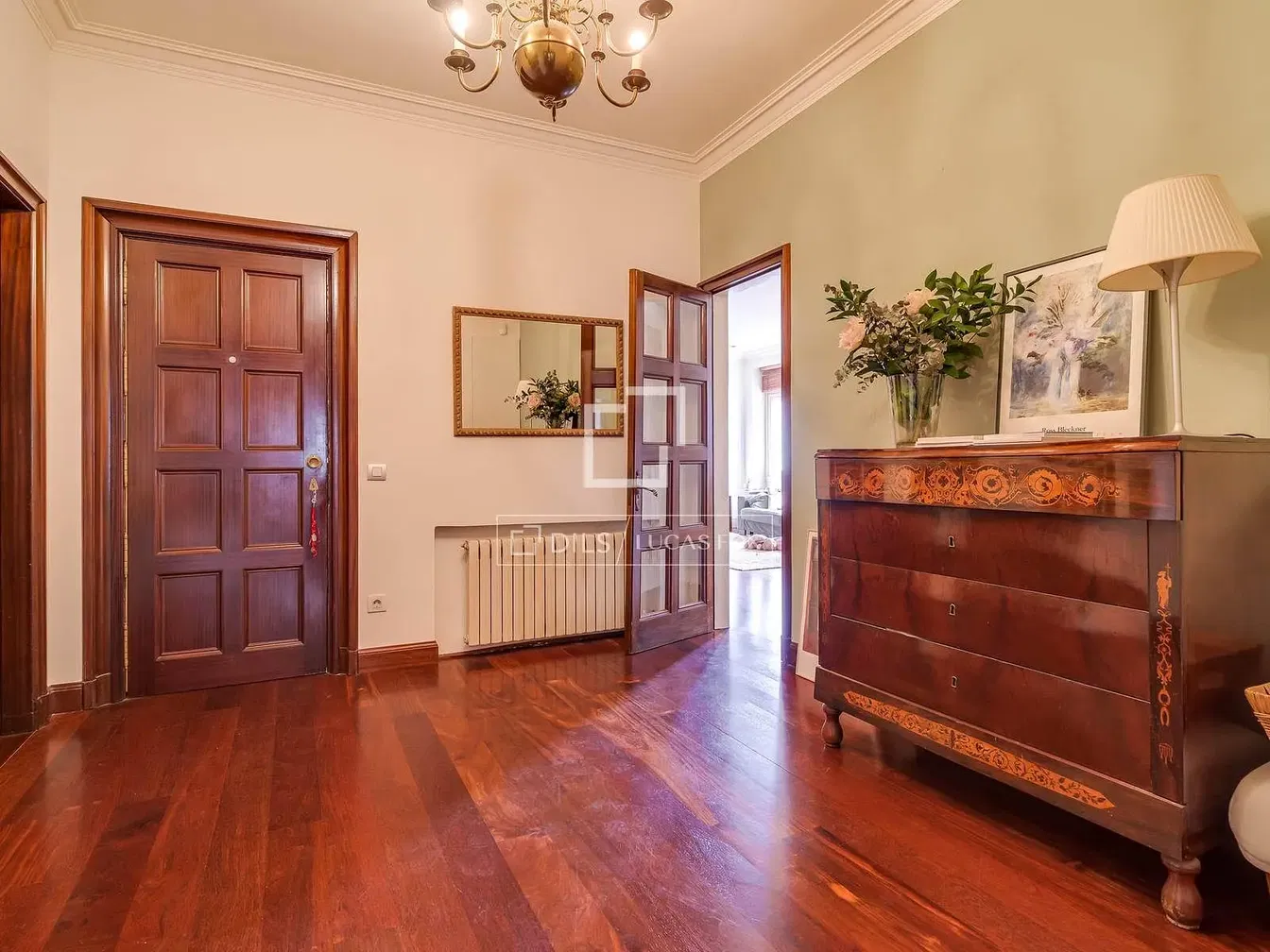 Chambre; parquet, lumière naturelle, style rustique