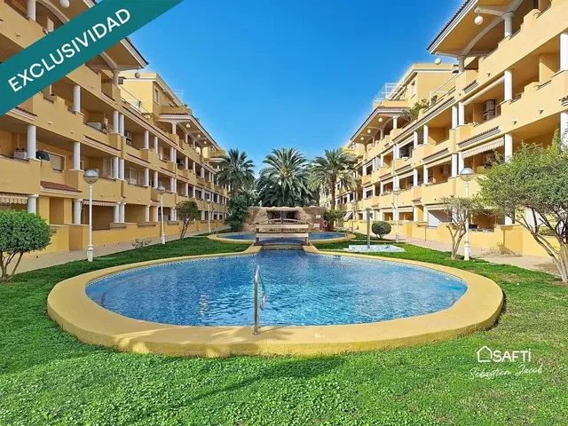 House and surroundings; view