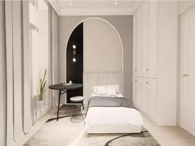 Υπνοδωμάτιο; φυσικό φως, μοντέρνο στυλ